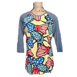 Lularoe patriotic tunic top size m